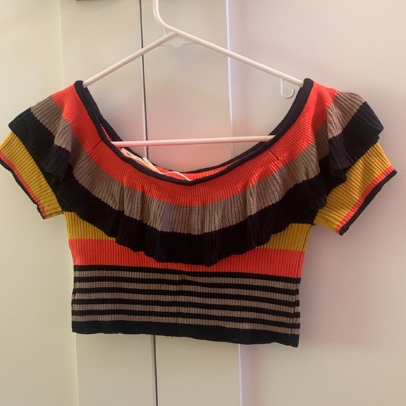 Urban outfitters off the shoulder crop top, medium - Picture 2 of 4